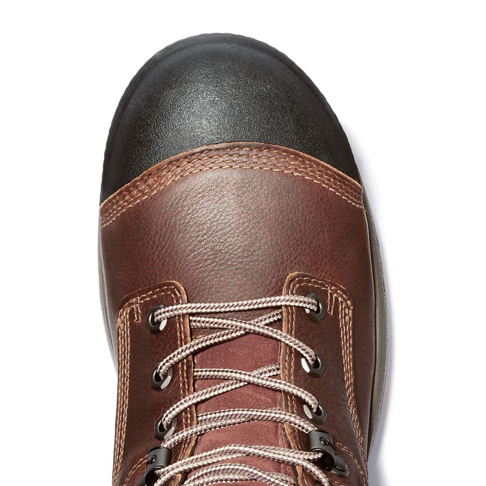 Botas de Trabajo Timberland Hombre Pro® Helix Hd 6\" Comp Toe Marrones/Negras - Chile TDF-179524